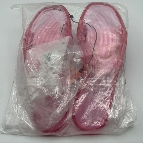 Juicy Couture Slides Women’s 8 Pink Rhinestone Logo Sandals New Without Box - Picture 5 of 6